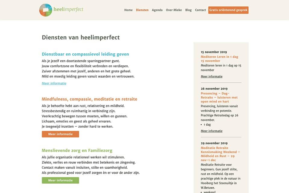 heelimperfect diensten pagina