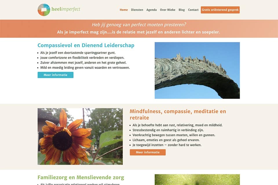 Heelimperfect homepage