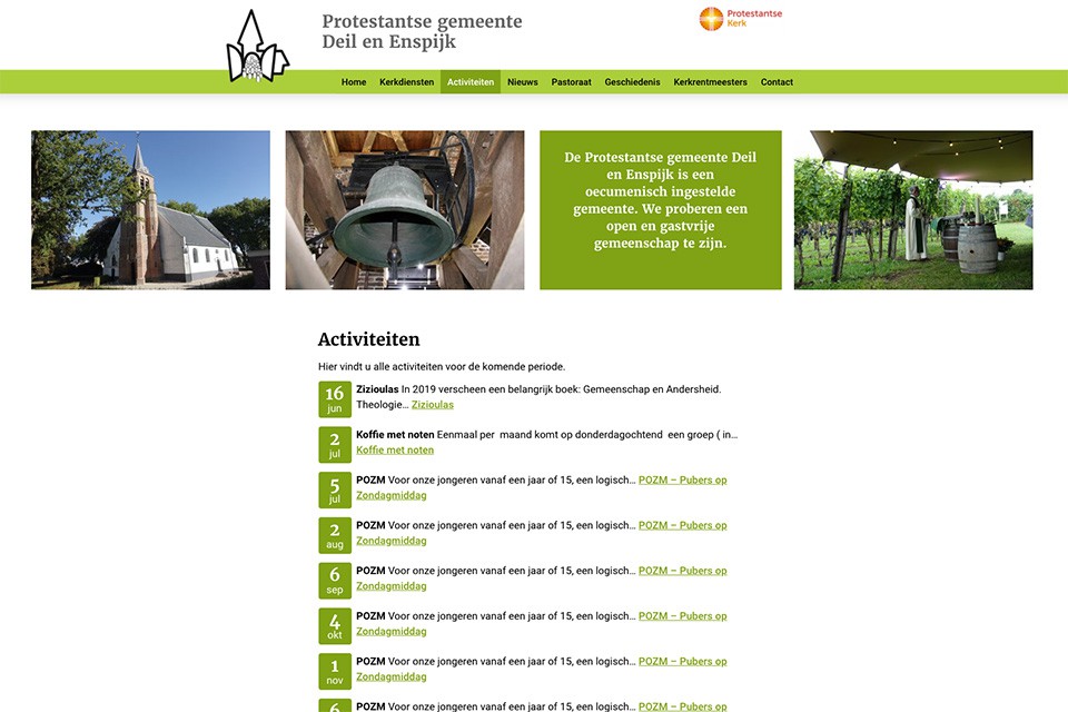 Website Kerk Deil en Enspijk - activiteiten