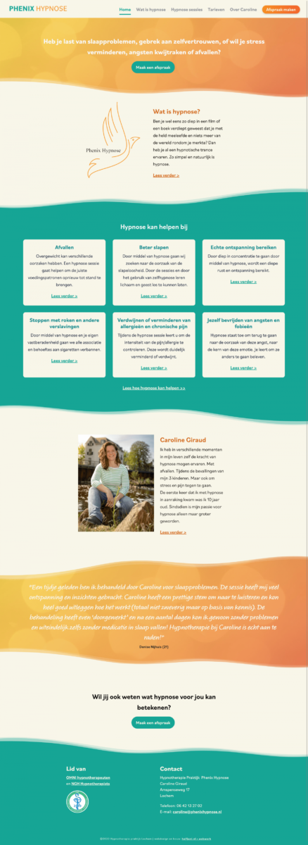 phenixhypnose.nl voor ipad