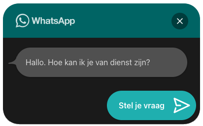 Whatsapp-knop-chatvenster